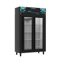 Expositor Refrigerado Auto Serviço 2 Portas Preto Ormifrio