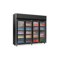 Expositor Refrigerado Gelopar Auto Serviço 1580L 4 Portas 2,39m GEAS-4 PR-220v