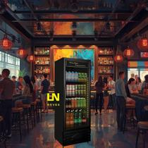 Expositor Refrigerado Vertical ERV-400 PRETO 220V NEWAGE CONSERVEX Geladeira comercial