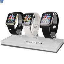 Expositor Relógio 3X1 P/Iwatch Base Transparente Universal Expositor Relógio 3X1 P/Iwatch Base Transparente Universal