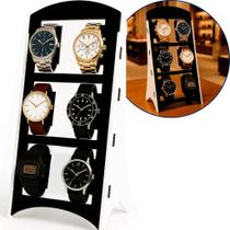Expositor Relógios Loja Relojoaria Vitrine Balcão Display Suporte Porta Bancada Joalheria