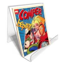 Expositor Suporte Gibi Mangá Quadrinho Livro Agenda Mesa Loja Biblioteca Organização Escritório Rece