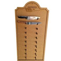 Expositor suporte parede p/ facas mdf cru 6mm