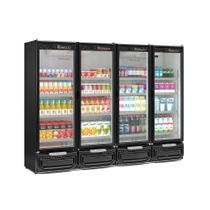 Expositor Vertical 4 Portas GCVR1950 Preto Gelopar 220V Expositor Vertical 4 Portas GCVR1950 Preto Gelopar 220V