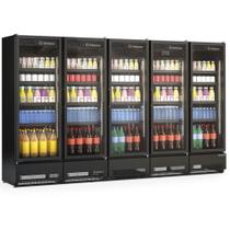 Expositor Vertical 5 Portas GCVR2500CB All Black Gelopar 220V