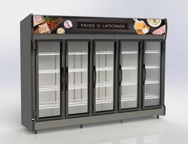 Expositor Vertical Conservex AS5E Borracha 5 Portas Expositor Vertical Conservex AS5E Borracha 5 Portas