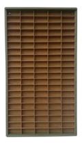 Expositor Vertical Para 100 Nichos Escala 1:64 Em Mdf