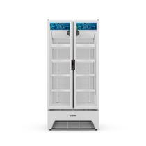 Expositor Vertical Porta Dupla Slim Metalfrio VB70 Optima 752 Litros Branco 220V