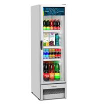 Expositor Vertical Refrigerador Slim VB28R Geladeira Branca R290 Plástico 324L - Metalfrio