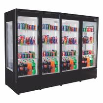 Expositor Vertical Visa Cooler RF-008 B Frilux - Preto 2400L -5C a +5C LED