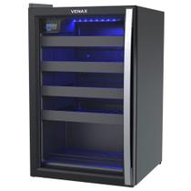 Expositora Champanheira Venax 100L Porta Invertida Preto Fosco 127V 27521 Expositora Champanheira Venax 100L Porta Invertida Preto Fosco 127V 27521