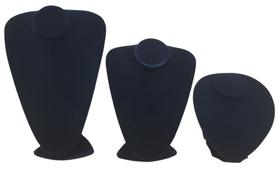 Expositores Busto de Veludo para Colares