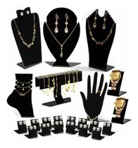 Expositores Colar Brinco Anel Relógio Joias Biju Kit 22 Pçs