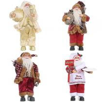 Expositores de enfeites de férias b decorações de natal bonecas de papai noel em pé bonecas de plástico de natal brinquedo