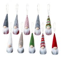 Expositores de ornamento de férias estandes a2 4pcs árvore de natal pendurado gnomos enfeites gnomos santa elfo pendurado decorações para casa feriado