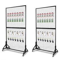 Expositores de painel Gridwall NectaCol, 2 pacotes de 90 x 180 cm