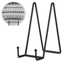 Expositores Decolore, pacote com 3 unidades de metal preto, 20 cm para imagem