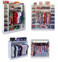 Expositores Loja Roupa 4 peças cabideiro e balcão Magia Móveis