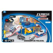 Express Wheels Garagem Polícia 40 Peças Multikids - BR1237