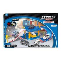 Express wheels garagem policia 40 pecas