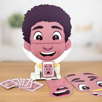 Expressões Faciais Frente e Verso - Kit de Emoções PRETO