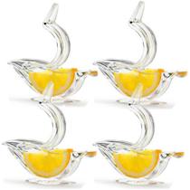 Exprimidor manual de rodajas de limón de acrílico con diseño elegante en forma de pájaro