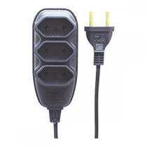 Ext Ilumi Pl 0,75 03Mt 10A Preto 17912 Ext Ilumi Pl 0,75 03Mt 10A Preto 17912