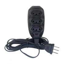 Ext Techna Pl 0,75 10Mt 2P+T10A Preto Ext Techna Pl 0,75 10Mt 2P+T10A Preto