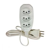 Ext Techna Pl 0,75 3Mt 2P+T10A Branco Ext Techna Pl 0,75 3Mt 2P+T10A Branco