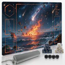 Extalas Tapete de Jogo MTG 61x36cm Impermeável Antiderrapante + Dados Extalas Tapete de Jogo MTG 61x36cm Impermeável Antiderrapante + Dados