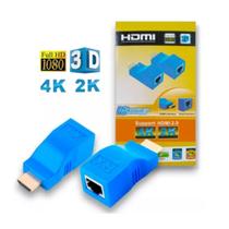 Extender Hdmi 4k 3d 1.4 20/30m Para Rj45 Sobre Cat 5e/6 Rede