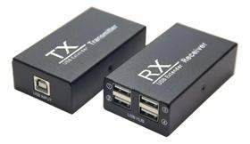 Extender Usb Via Rj-45 100m 4 Saídas Preto