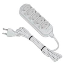 Extensão 03m Paralelo 5 Saída Bipolar Branca - Forceline