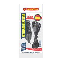 Extensao 05m pl 2p preta megatron Extensao 05m pl 2p preta megatron