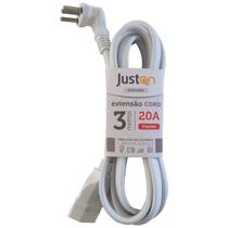 Extensão 20A - 3 Metros para Miccondas, Forno - Pino mais grosso