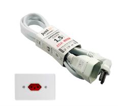 Extensão 20A 80cm Microondas, Forno, AirFrier com Tomada de parede 20A