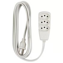 Extensão 2P+T 3 Metros Branca Reforçada - Legrand Extensão 2P+T 3 Metros Branca Reforçada - Legrand