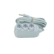 Extensao 3 Metros Tripolar Branca C/ 3 Tomadas 25300303555 - Fiolux Extensao 3 Metros Tripolar Branca C/ 3 Tomadas 25300303555 - Fiolux