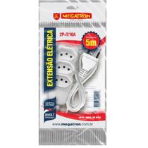 Extensao 3 Tom. Paral.3X0,75X5,00Mt 2P+T 10A/250V Br Megatr Extensao 3 Tom. Paral.3X0,75X5,00Mt 2P+T 10A/250V Br Megatr