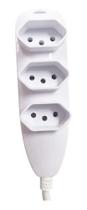 Extensão 3 Tomadas 10a Bivolt Fio Grosso Régua Elétrica 3mts