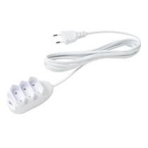 Extensão 3 Tomadas 2 Pinos 10A 10m EXT-2010 Branca Intelbras