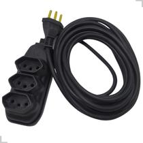 Extensão 3 Tomadas Bivolt 2Mts Cabo PP LIDER LUX Extensão 3 Tomadas Bivolt 2Mts Cabo PP LIDER LUX