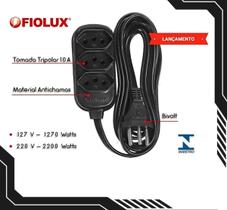 Extensão 3 Tomadas Elétrica 5 Metros Regua Energia Tripolar Extensão 3 Tomadas Elétrica 5 Metros Regua Energia Tripolar