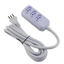 Extensao 3 Tomadas Tripolar 20a 5m Branco Force Line Extensao 3 Tomadas Tripolar 20a 5m Branco Force Line