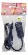 Extensão 3 Tomadas Tripolar 20a 5m Preto Force Line Extensão 3 Tomadas Tripolar 20a 5m Preto Force Line