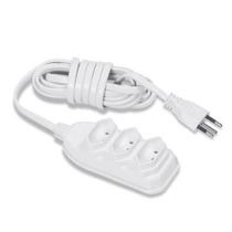 Extensão 3 Vias 2P 250V Cabo Paralelo 3 Metros Branco Pluzie Extensão 3 Vias 2P 250V Cabo Paralelo 3 Metros Branco Pluzie