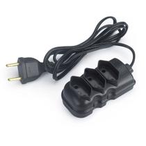 Extensao 5 metros 3 tomadas bipolar preto md9 - 9247