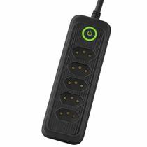 Extensão 5 Tomadas 3 Metros Preto