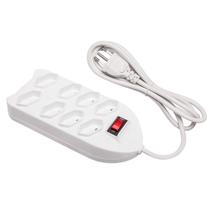 Extensão 8 Tomadas Bivolt Cabo 2M Uso Doméstico E Comercial