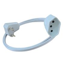 Extensao 90 Cm Branca 1 Tomada 10A Fio 1,5 Mod.RLI-1080